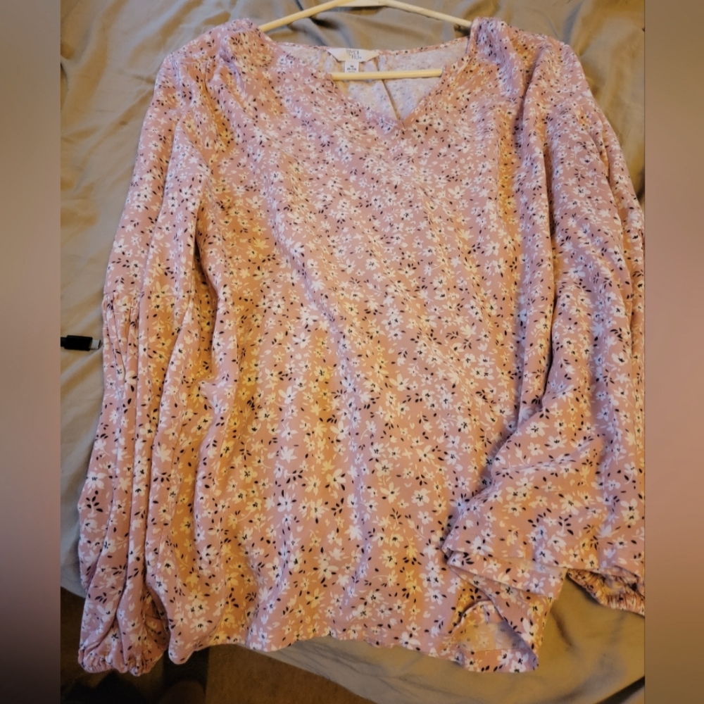 Pink with floral blouse
